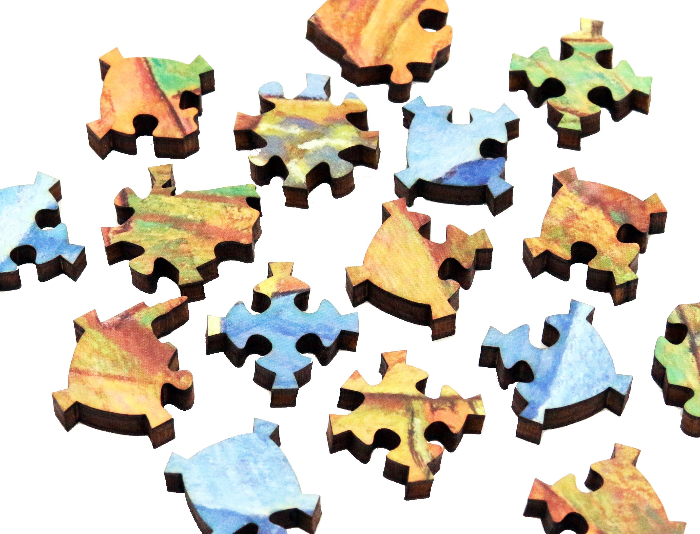 Ecru Puzzles - Alfredo Ramos Martinez Los Charros Del Pueblo Wooden Jigsaw Puzzle