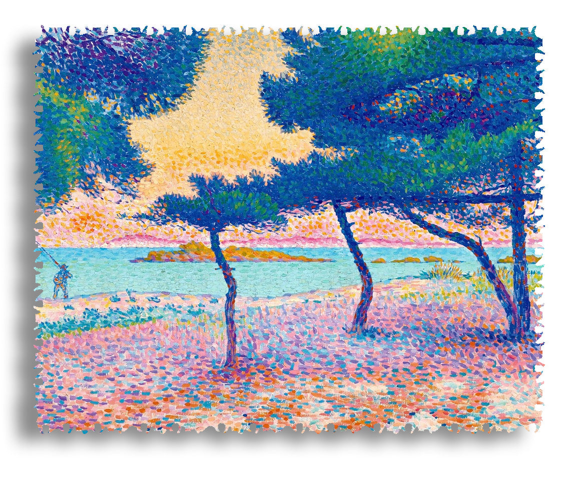 Ecru Puzzles - Henri Edmond Cross La Plage De Saint-Claire Wooden Jigsaw Puzzle