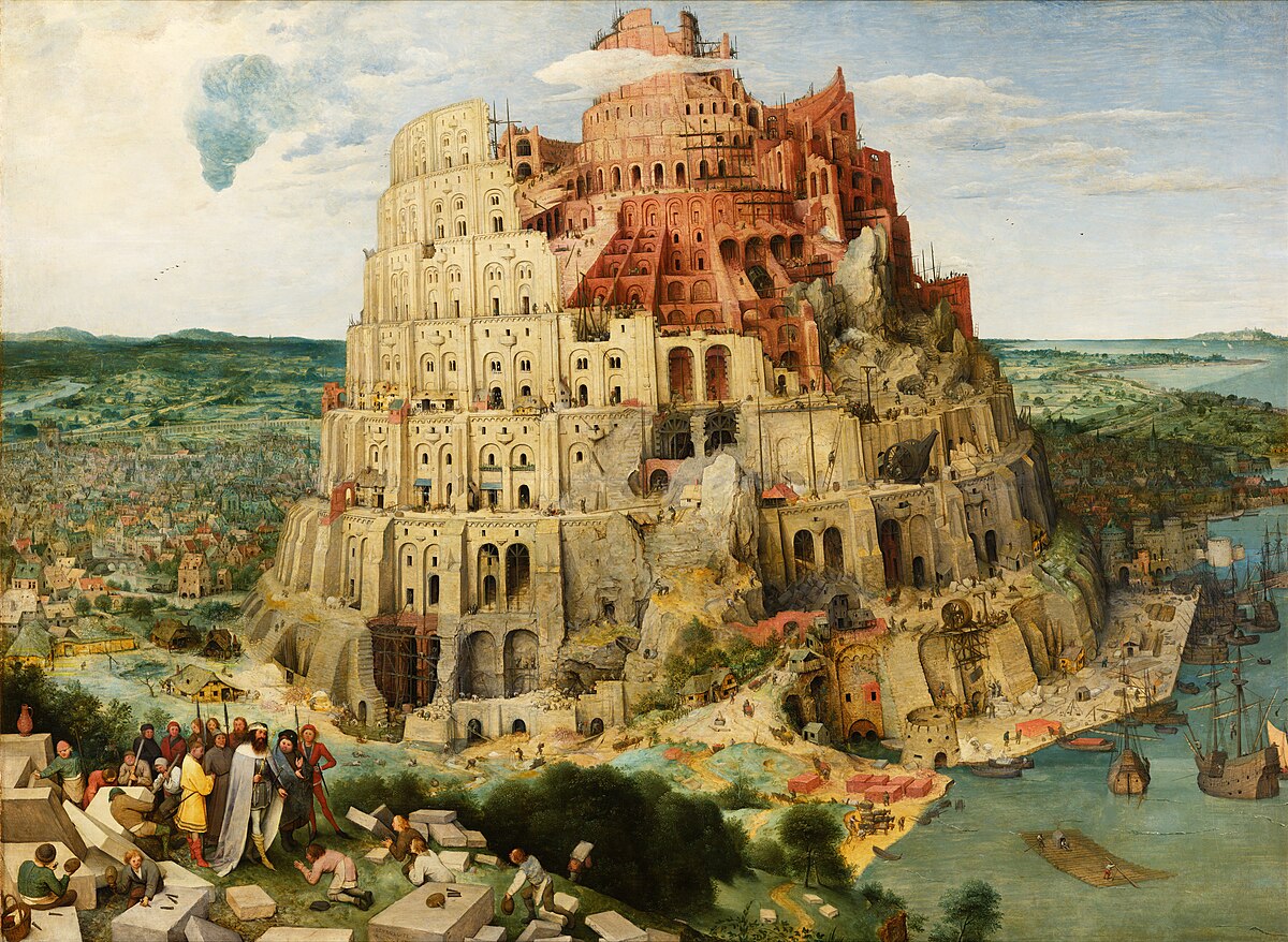 Artifact Puzzles - Bruegel Tower Of Babel Wooden Jigsaw Puzzle