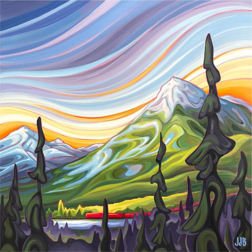 Stumpcraft Puzzles - Julie deBoer Coming Round The Mountain Wooden Jigsaw Puzzle