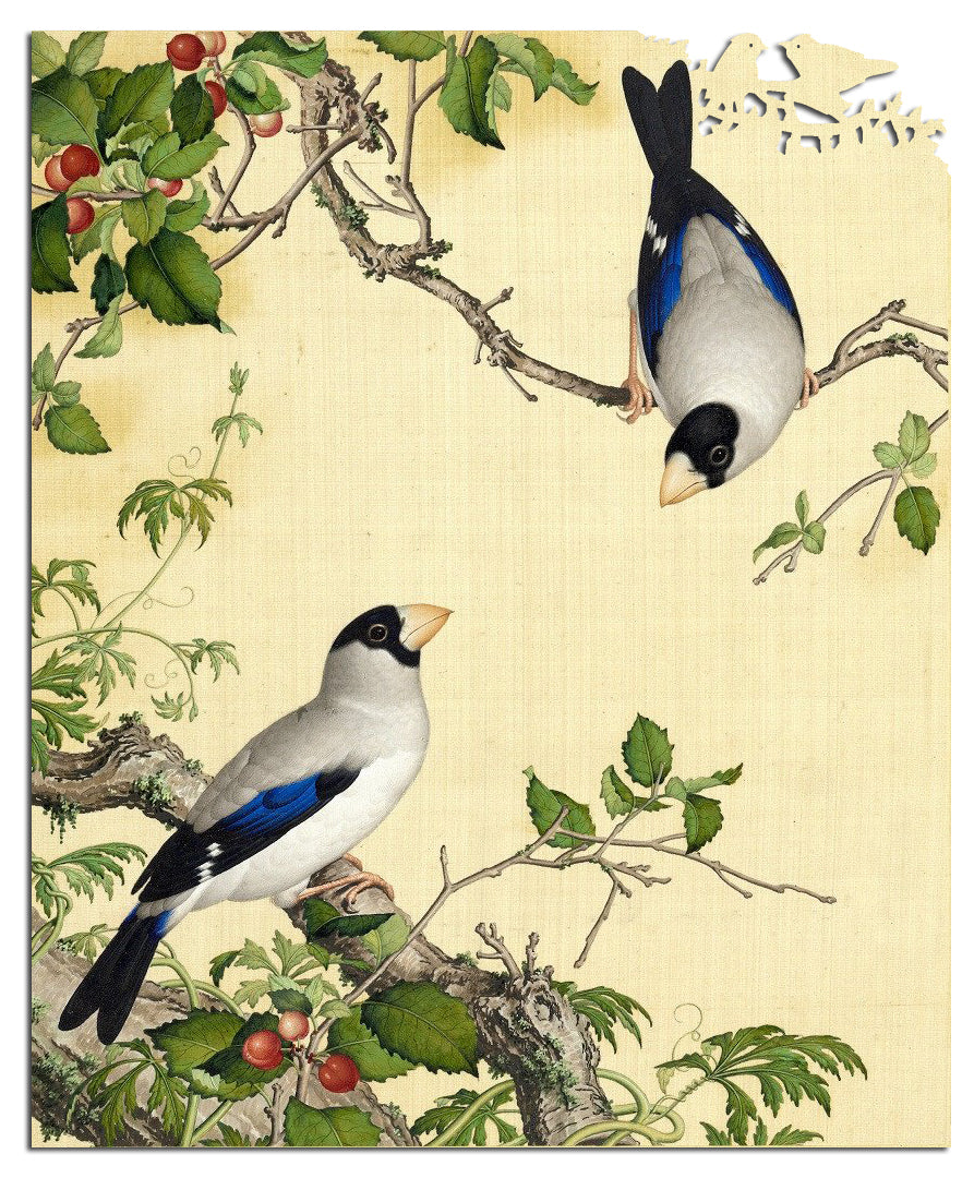 Artifact Puzzles - Giuseppe Castiglione Birds and Cherries Wooden Jigsaw Puzzle
