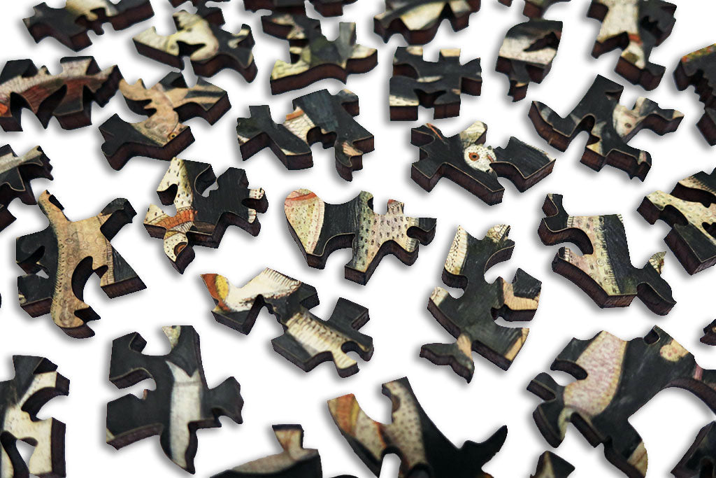 Artifact Puzzles - Bizarre Persian Fish Wooden Jigsaw Puzzle