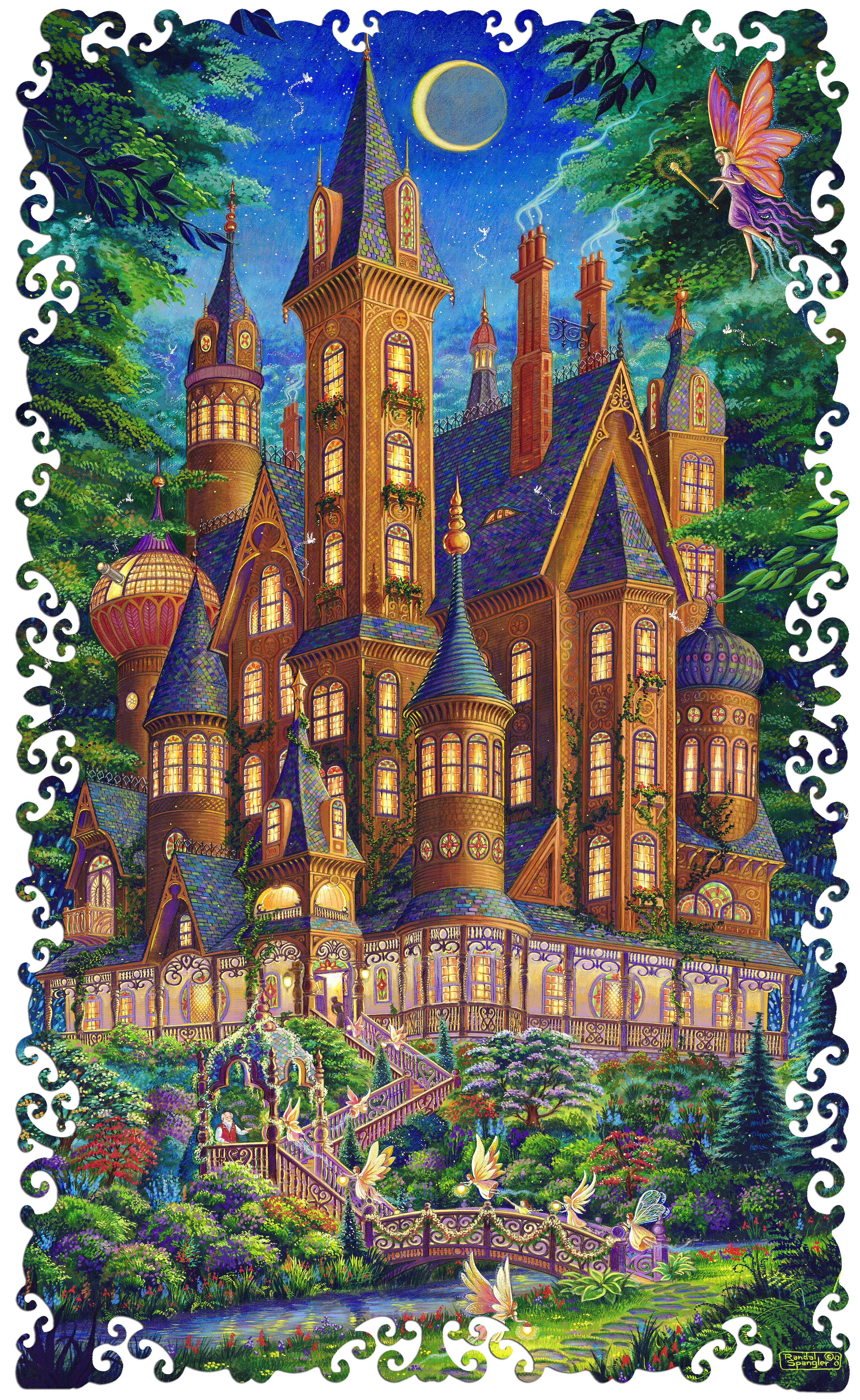 Artifact Puzzles - Randal Spangler Some Enchanted Evening Wooden Jigsaw Puzzle