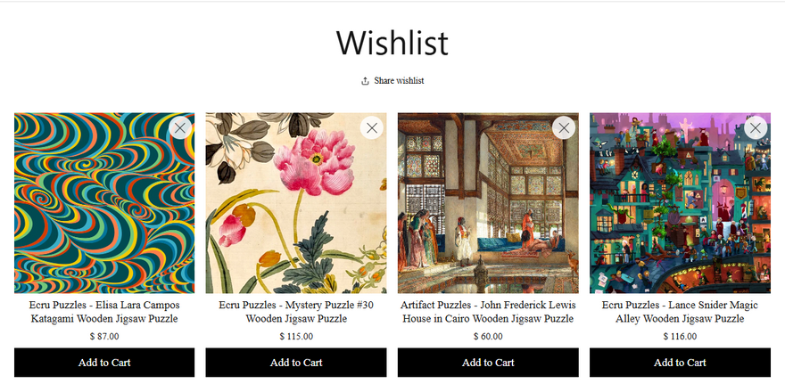 Wish Lists are Back!