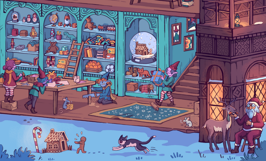 Can you spot the Catalan Christmas Log?