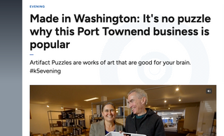 Artifact Puzzles featured on Seattle's King5 TV!