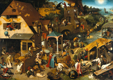 Artifact Puzzles - Bruegel Netherlandish Proverbs Wooden Jigsaw Puzzle