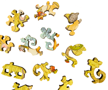 Artifact Puzzles - Jodi Lynn Burton Mouse House Wooden Jigsaw Puzzle