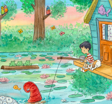 Artifact Puzzles - Amariah Rauscher Henri And The Kraken Wooden Jigsaw Puzzle