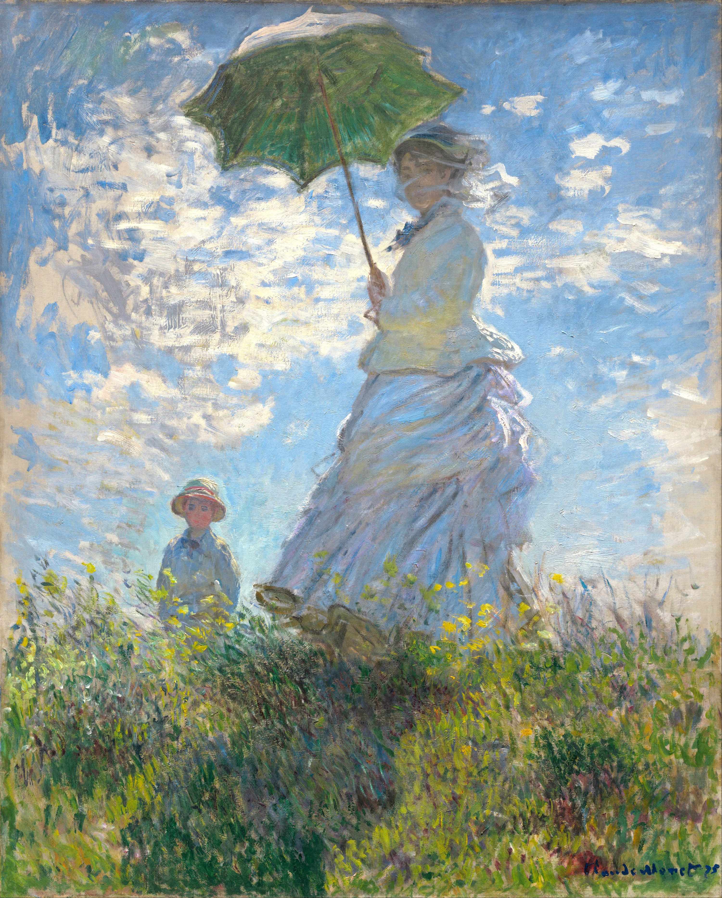 Artifact Puzzles - Monet Woman With Parasol Wooden Jigsaw Puzzle