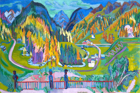 Ecru Puzzles - Ernst Ludwig Kirchner Sertigal In Fall Wooden Jigsaw Puzzle