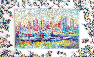 Stumpcraft Puzzles - Dimitri Sirenko Home of Sunshine Wooden Jigsaw Puzzle