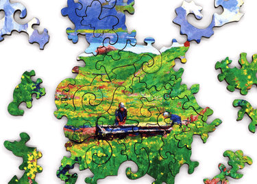 Artifact Puzzles - Giovanni Giacometti Spring Washing Wooden Jigsaw Puzzle