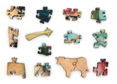 Ecru Puzzles - Hieronymus Bosch Adoration Of The Magi Wooden Jigsaw Puzzle