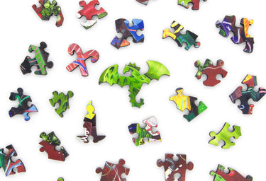 Artifact Puzzles - Emily Carew Woodard Naughty Or Nice Wooden Jigsaw Puzzle