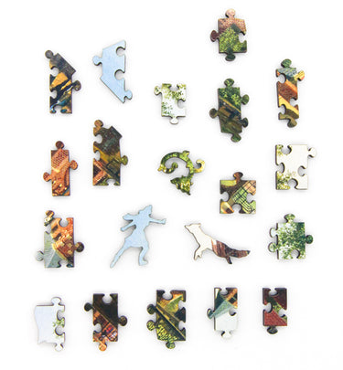 Artifact Puzzles - Isaac Ouwater Haarlem City Gates Diptych Wooden Jigsaw Puzzle