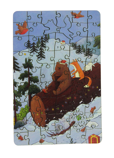 Artifact Puzzles Christmas Card - Lily Evans Sled Express Wooden Jigsaw Puzzle