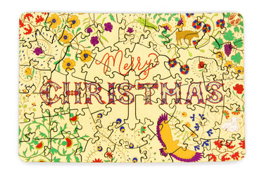 Artifact Puzzles Christmas Card - Aviela Maynard Christmas Illumination Wooden Jigsaw Puzzle