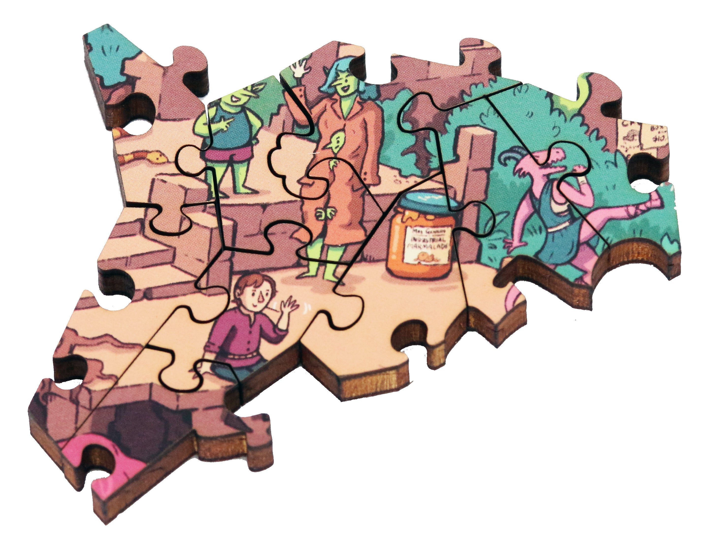 Sam Reed Jigsaw Artifact Puzzles - Samuel Hayward Crumbling Creek Wooden Jigsaw Puzzle