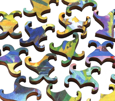 Ecru Puzzles - Ernst Ludwig Kirchner Sertigtal In Fall Wooden Jigsaw Puzzle