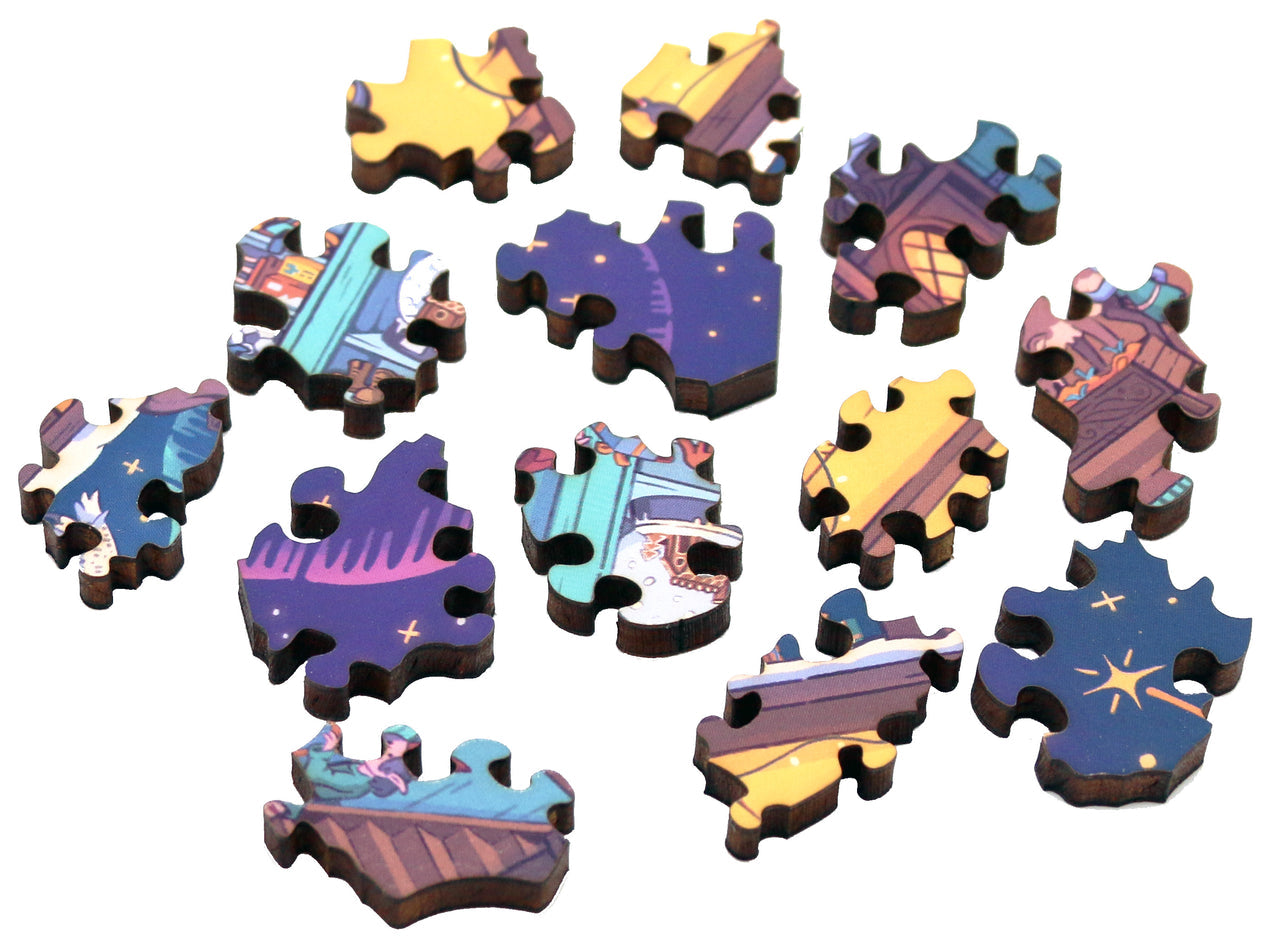 Sam Reed Jigsaw Artifact Puzzles - Samuel Hayward Sleigh Stop Wooden Jigsaw Puzzle
