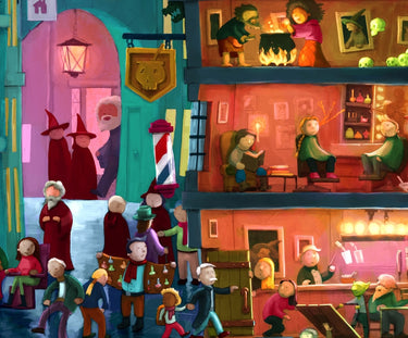 Ecru Puzzles - Lance Snider Magic Alley Wooden Jigsaw Puzzle