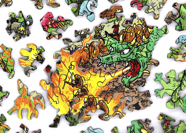 Artifact Puzzles - Huw Aaron Legendary Welsh Zoo Wooden Jigsaw Puzzle