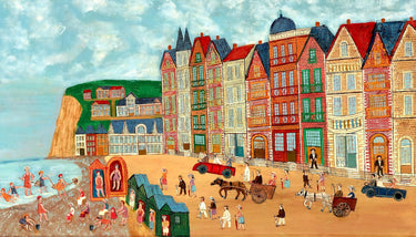 Artifact Puzzles - Louis Vivin Seaside Bathing Wooden Jigsaw Puzzle