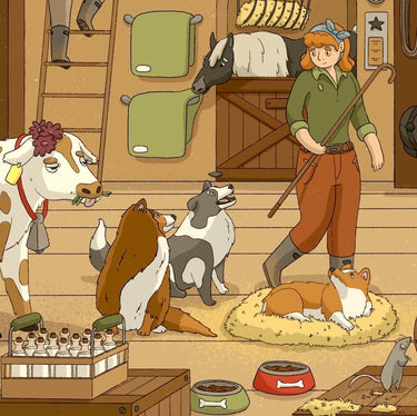 Artifact Puzzles - Louise Kruse The Barn Wooden Jigsaw Puzzle