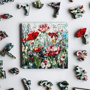 Stumpcraft Puzzles - Michelle Austen Blooming Hope Wooden Jigsaw Puzzle