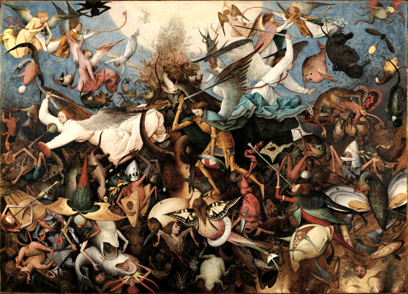 Artifact Puzzles - Bruegel Fall Of The Rebel Angels Wooden Jigsaw Puzzle