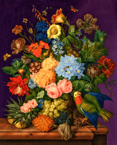 Artifact Puzzles - Petter Pinapple Plumbago Parrot Wooden Jigsaw Puzzle