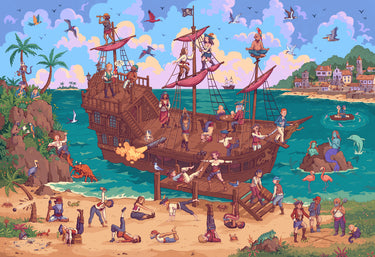 Artifact Puzzles - Samuel Hayward Pilates Of The Caribbean Wooden Jigsaw Puzzle