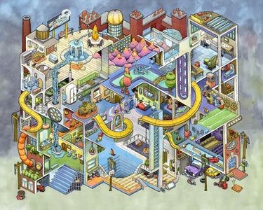 Artifact Puzzles - Scott Teplin Second Story Wooden Jigsaw Puzzle