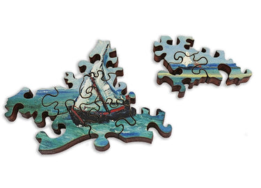 Artifact Puzzles - Van Gogh Sea At Saintes-Maries Wooden Jigsaw Puzzle