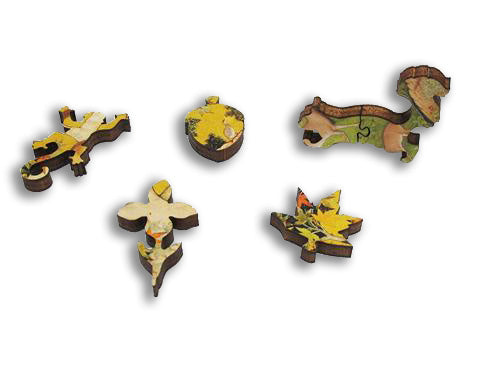 Artifact Puzzles - Abu al-Hasan Squirrels Wooden Jigsaw Puzzle