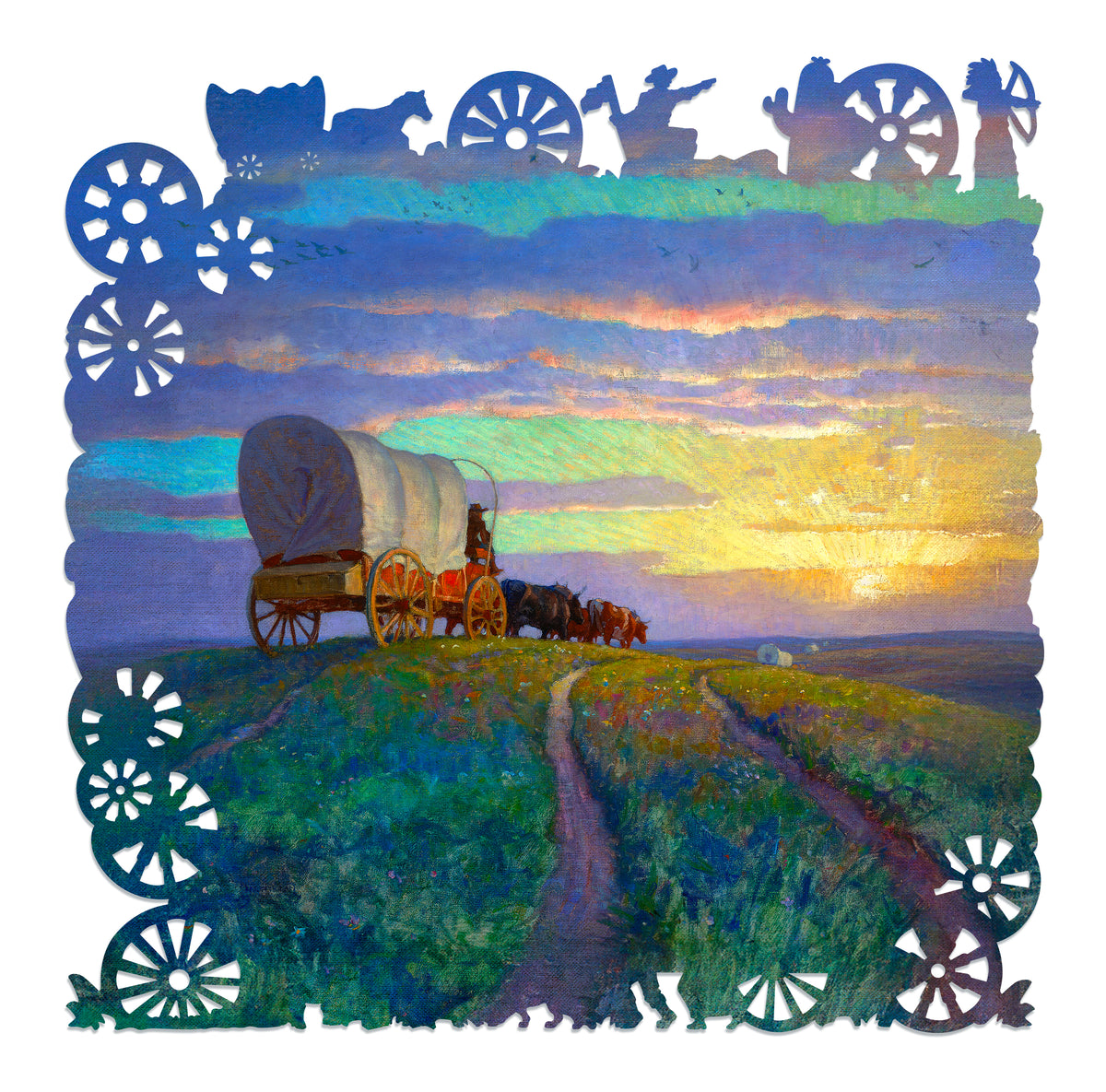 Ecru Puzzles N.C. Wyeth Streaming Westward