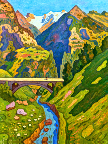 Artifact Puzzles - Henri de Saint-Delis The Alps Wooden Jigsaw Puzzle