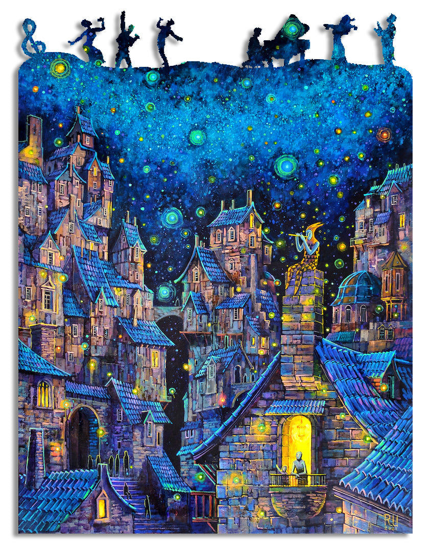 Ecru Puzzles - Roch Urbaniak Night Concert Wooden Jigsaw Puzzle