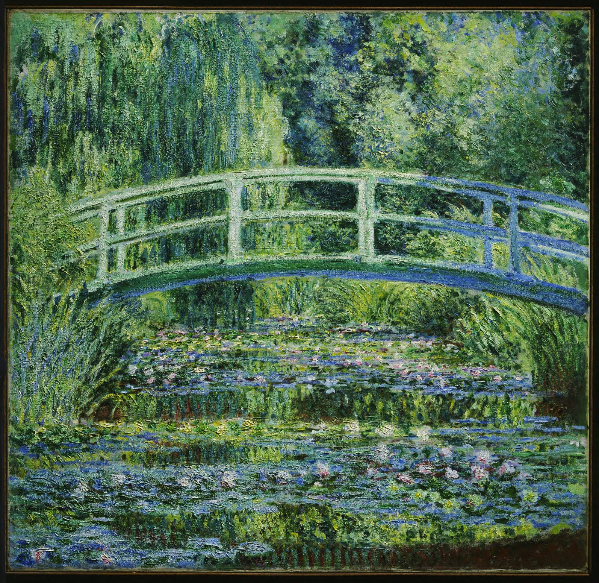 Artifact Puzzles - Monet Bridge Wooden Jigsaw Puzzle