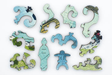 Artifact Puzzles - Kawase Hasui Early Summer Rain Wooden Jigsaw Puzzle