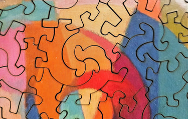 Ecru Puzzles - Stanton MacDonald Wright Gestation Wooden Jigsaw Puzzle