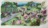 BCB Puzzles - Summer In The Garden House Hand-cut Wooden Jigsaw Puzzle