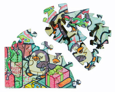 Ecru Puzzles - Elijah Haswell North Pole Depot Wooden Jigsaw Puzzle