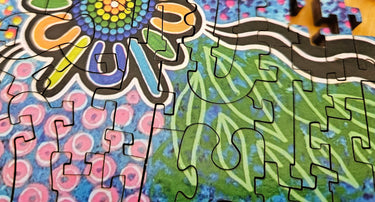 Artifact Puzzles - Presten Warren Tribe Recreated Wooden Jigsaw Puzzle