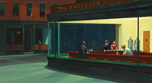 Artifact Puzzles - Edward Hopper Nighthawks Wooden Jigsaw Puzzle