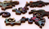 Artifact Puzzles - Dennis Brady Cercles Et Des Carres Wooden Jigsaw Puzzle