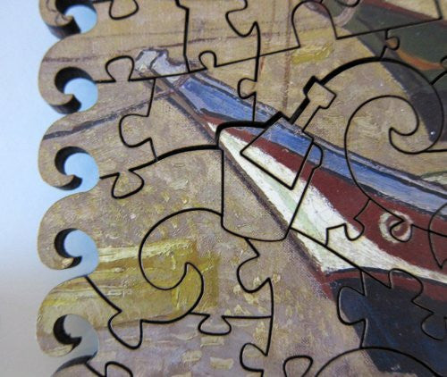 Artifact Puzzles - Van Gogh Boats Wooden Jigsaw Puzzle