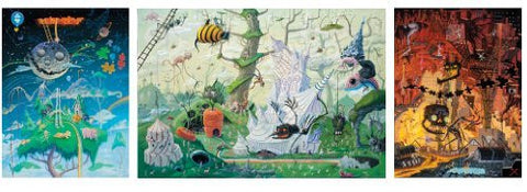 Artifact Puzzles - Joe Vaux Garden Of Earthly Delights Wooden Jigsaw Puzzle