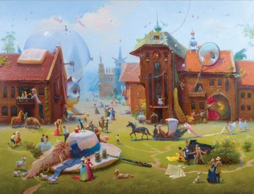 Artifact Puzzles - Rekunenko Charming Village Wooden Jigsaw Puzzle